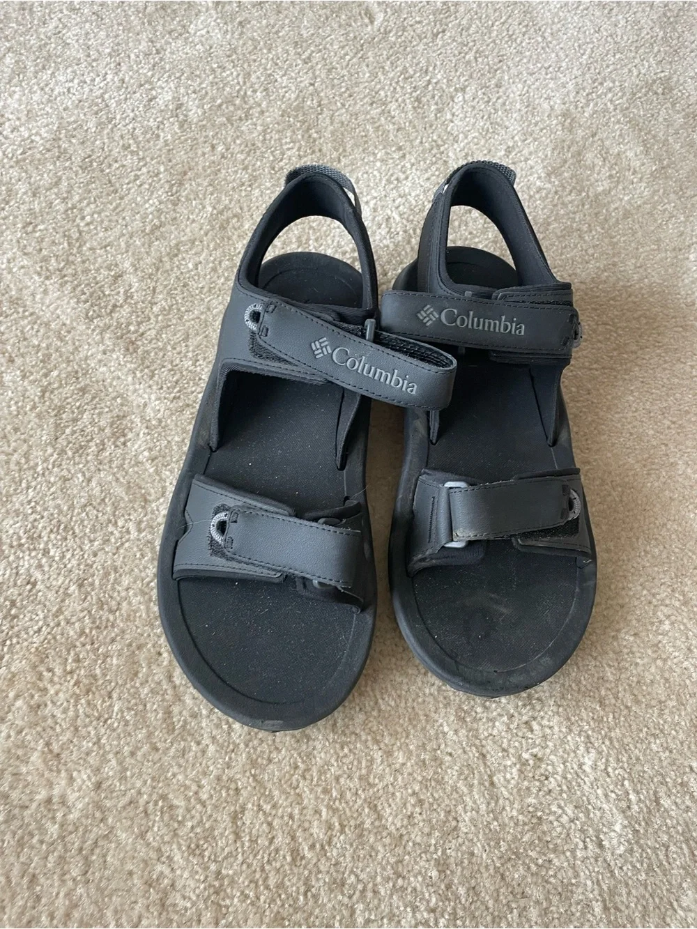 Columbia Men's Black Outdoor Adjustable Sport Sandals. Men size 10‎
